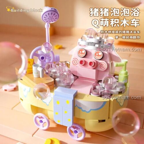 đồ chơi mô hình Chú Heo Dễ Thương 802023, thiết kế siêu cute