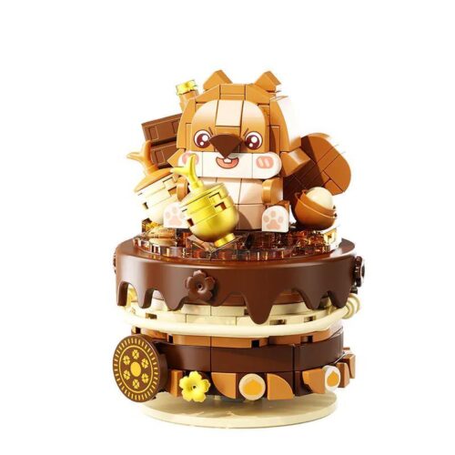 Bộ lắp ghép Bánh Kem Sóc Nhỏ Wonder Moon 802031, mô hình đồ chơi dễ thương cho bé gái 6 tuổi, giá rẻ.