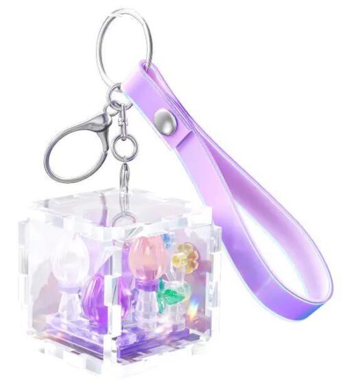 Móc khóa hoa tulip tinh xảo Wonder Moon 802059, bộ đồ chơi lắp ghép mini cho con gái 14 tuổi, giá tốt.