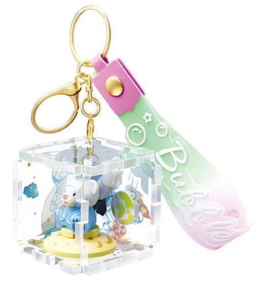 Móc khóa đồ chơi Gấu Phi Hành Gia Wonder Moon 802064, mô hình mini block dễ thương cho bé gái 14 tuổi, giá tốt