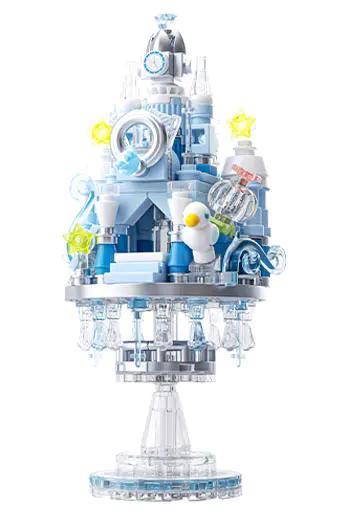 Bộ lắp ghép Lâu đài cổ tích Dấu Chân Sao Wonder Moon 802072, đồ chơi mô hình pha lê lấp lánh cho con gái 14 tuổi, giá tốt