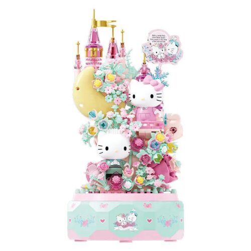 Bộ đồ chơi hộp nhạc Hello Kitty Wonder Moon 803301 chủ đề vũ hội hoa hồng, lâu đài công chúa lãng mạn, phù hợp bé gái 14 tuổi, giá tốt.