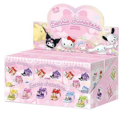 Hộp trưng bày bộ đồ chơi lắp ráp nhẫn Sanrio Starwish Wonder Moon 803303, quà tặng giá rẻ cho bé gái 14 tuổi.
