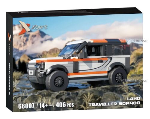 Bộ đồ chơi 66007, đồ chơi lắp ráp Xe SUV LAND TRAVELLER, hộp sản phẩm Xbert 66007 Xe Địa Hình LAND TRAVELLER 90P400, giá tiết kiệm cho thanh niên