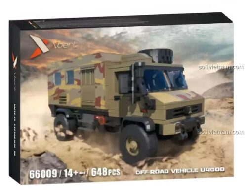 bộ lắp ghép Xe Địa Hình Unimog U4000 Xbert 66009, mô hình chi tiết, phù hợp con trai 14 tuổi, giá tốt