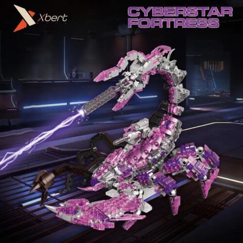 Bộ lắp ghép Bọ Cạp Cyberstar Fortress Xbert 66010 chất lượng cao, đồ chơi mô hình bọ cạp tương lai màu tím xám đen cho bé trai 8 tuổi giá tốt.