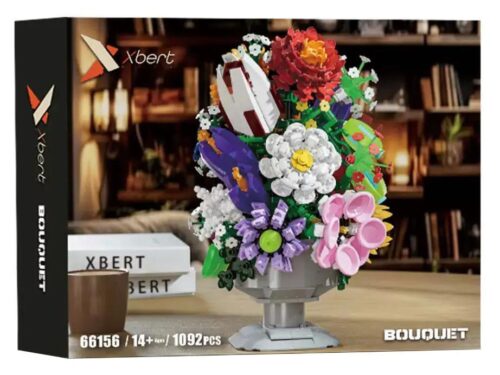Bộ lắp ghép Bó hoa Xbert 66156 giá rẻ, đồ chơi mô hình hoa giả trang trí cho con gái 14 tuổi