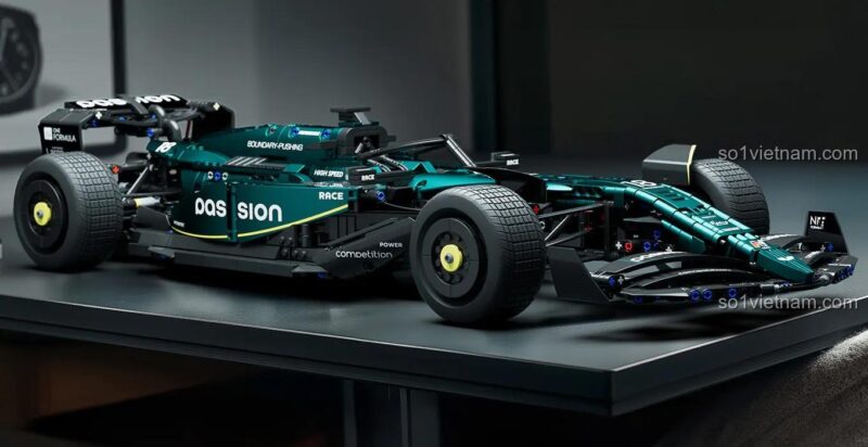 Chi tiết bánh lái xe đua F1 Aston Martin AMR24 Nifeliz NF10279, bộ lắp ghép xe F1 Aston Martin AMR24, đồ chơi mô hình xe đua công thức 1 cho bé trai 16 tuổi, xe F1 Aston Martin AMR24 giá tốt
