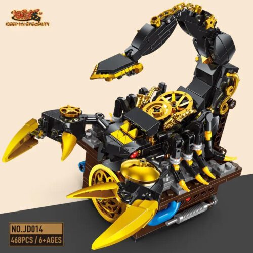Mô hình Cơ Giáp Bọ Cạp JD014 Xiao Jiao Du, bộ đồ chơi lắp ráp cho bé trai 6 tuổi, chi tiết cao, cơ chế bánh răng