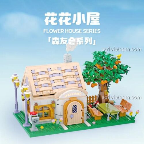 Mô hình bộ lắp ghép Ngôi nhà Họa Mi Animal Society JD036 Xiao Jiao Du
