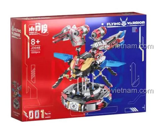 Hộp đồ chơi lắp ghép Robot Côn Trùng Xiao Jiao Du JD048, thiết kế Chiến Binh Tương Lai, quà tặng bé trai 8 tuổi, giá tiết kiệm