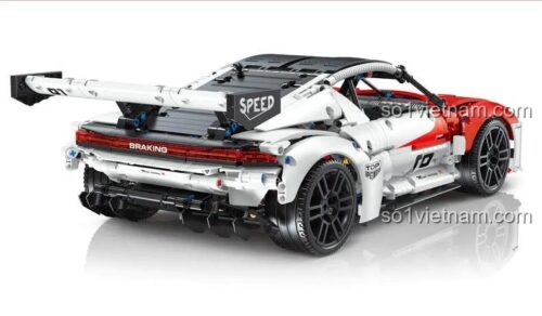 Mô hình xe đua Porsche Mission R điều khiển từ xa Xiaojiao JD009 tỉ lệ 1:10 nhìn từ phía sau