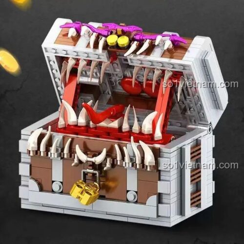 Bộ lắp ghép Quái vật Rương Báu JD027 Xiaojiao mở hộp