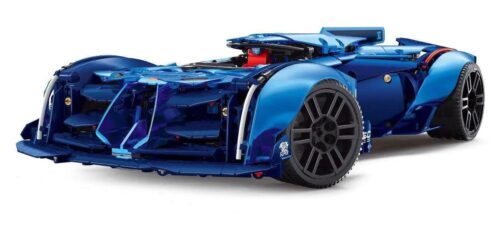 Mô hình xe Bugatti Vision Le Mans màu xanh dương, tỉ lệ 1:10, 1910 chi tiết, kiểu Technic, dành cho bé trai 14 tuổi, giá tốt