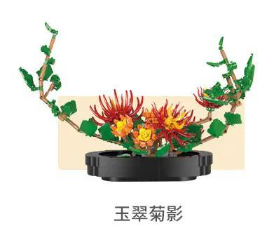 Mô hình Chậu Cúc Lá Ngọc XingBao XB-05006