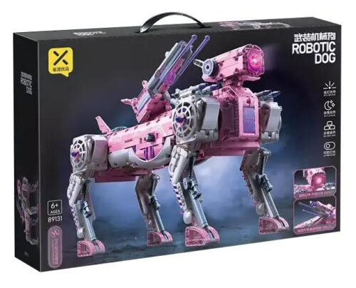 Bộ đồ chơi Xingya Youpin 89141 Chó Robot Quân Sự giá rẻ, có đèn LED, bắn đạn nhựa, đa khớp xoay, cho con trai 6 tuổi.