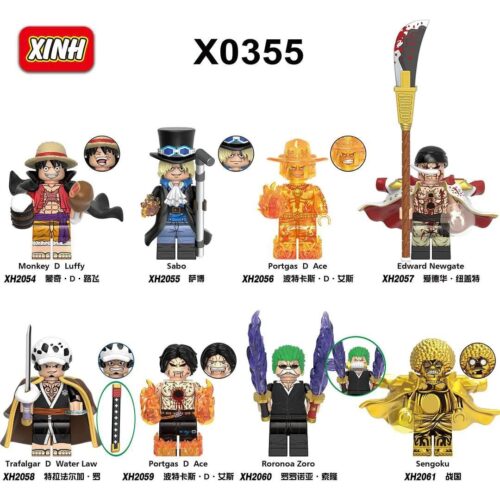 Bộ 8 Mô Hình Nhân Vật One Piece XINH X0355 - Sabo, con trai 6 tuổi, đồ chơi mô hình, figure, minifigure, Thế Giới Hải Tặc, giá tốt