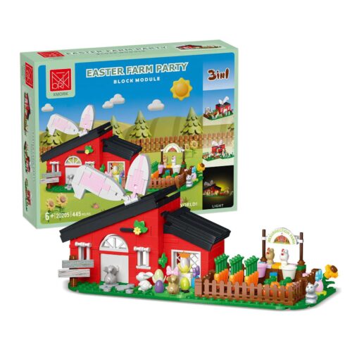 Hộp bộ lắp ghép XMORK 020205 Tiệc Nông Trại Phục Sinh, đồ chơi lắp ghép cho bé gái 6 tuổi, giá tốt.