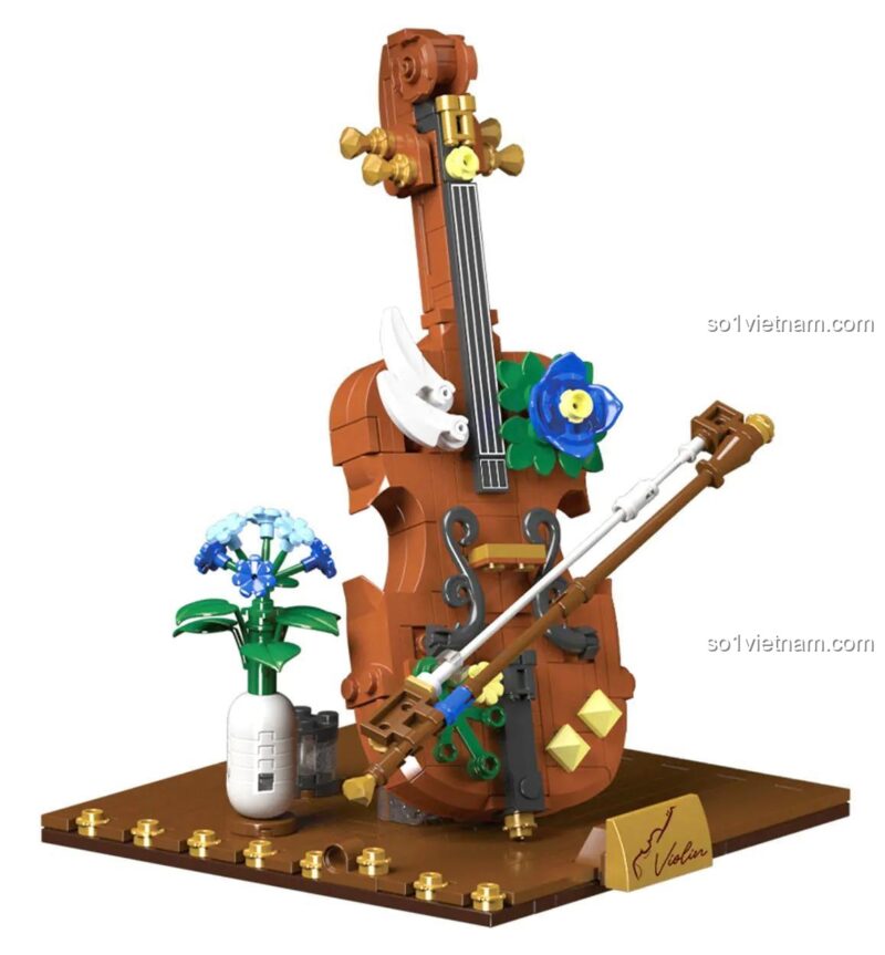 XMORK 028007 Giá Đỡ Sách Nhạc Cụ Mô Hình Violin Chi Tiết