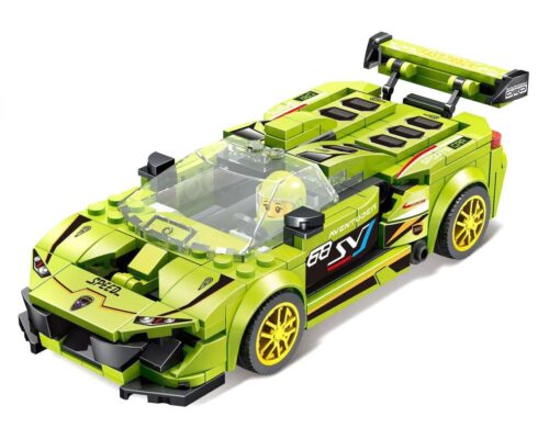 Bộ đồ chơi Lamborghini Green Bull YIMU 77005 xe đua lắp ghép cho bé trai 6 tuổi, 289 mảnh ghép, Tốc độ Đỉnh Cao, giá tốt