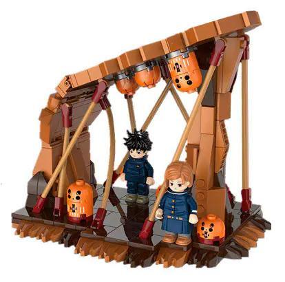 Yolopark 40010 Cảnh Fushiguro Megumi và Kugisaki Nobara Mô hình Chú Thuật Hồi Chiến Đồ chơi lắp ghép cho bé 6 tuổi