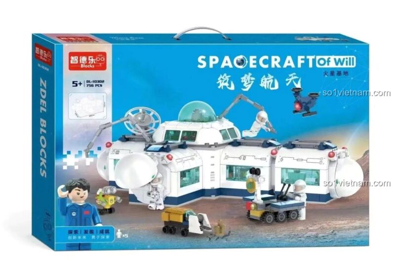 Hộp đồ chơi lắp ráp ZDEL DL-10302 Căn cứ Sao Hỏa, đồ chơi mô hình căn cứ vũ trụ cho bé trai 5 tuổi, giá rẻ