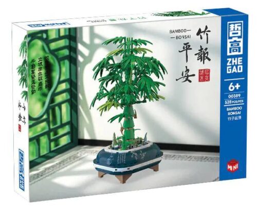 bộ lắp ghép Bonsai Cây Tre ZHEGAO 00389, mô hình trang trí độc đáo cho bé 6 tuổi, giá tốt