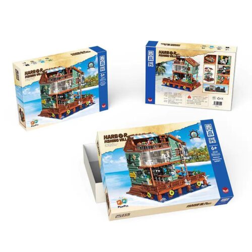 Bộ lắp ghép Nhà Hàng Hải Cảng ZHEGAO 00423 giá tốt, có ảnh hộp sản phẩm, phù hợp bé trai bé gái 6 tuổi