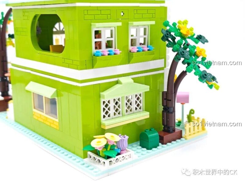 Bộ đồ chơi 612003 Cửa hàng trà chanh, mô hình hoàn thiện mặt sau, thiết kế độc đáo, màu sắc tươi sáng, phù hợp bé gái 6 tuổi, giá tiết kiệm