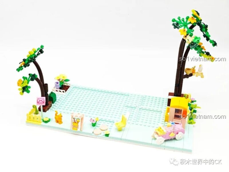 Bộ xếp hình Cửa hàng trà chanh 612003, các túi chi tiết được đánh số, giúp bé dễ dàng lắp ráp, phát triển tư duy, giá tốt