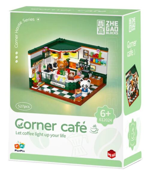 ZHEGAO 612024 Quán Cà Phê Góc Phố, bộ lắp ghép Quán Cà Phê Góc Phố, đồ chơi lắp ghép ZHEGAO, bộ xếp hình 612024, cho bé gái 6 tuổi, giá tốt