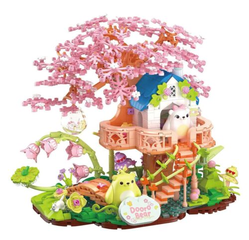 ZHEGAO 612036 Cây Anh Đào bộ lắp ghép 835 mảnh, đồ chơi mô hình khu vườn cổ tích cho bé gái 6 tuổi
