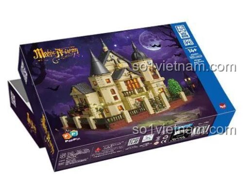 bộ xếp hình Trường học Phép thuật - đồ chơi xây dựng Thế giới Phép thuật - Hộp bộ lắp ghép Học viện Pháp thuật ZHEGAO 613004 - cho bé 14 tuổi - giá rẻ - quà sinh nhật