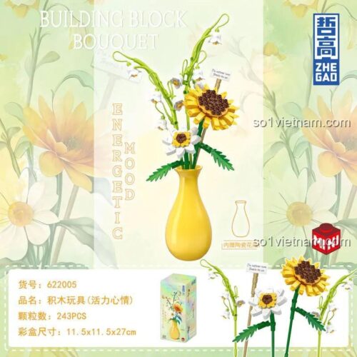 đồ chơi mô hình ZHEGAO 622005, hộp sản phẩm chất lượng cao, đồ chơi sáng tạo cho bé gái