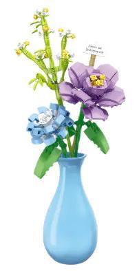 Bộ lắp ghép ZHEGAO 622007 Bó hoa Tình Yêu Mơ Hồ, đồ chơi mô hình hoa giả trang trí nhà cửa, quà tặng ý nghĩa cho bé gái 6 tuổi giá tốt
