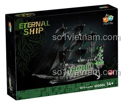 Hộp đựng bộ đồ chơi Tàu Ma Cà Rồng "Flying Dutchman" ZHEGAO 653004, 1573 mảnh ghép, độ tuổi 6+