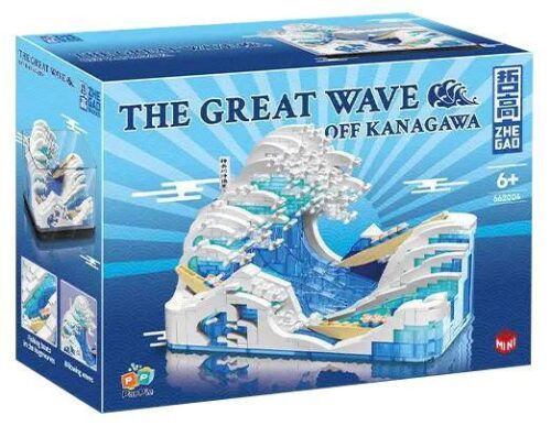 Bộ lắp ghép ZHEGAO 662004 Sóng Lớn Ngoài Khơi Kanagawa, đồ chơi mô hình tái hiện kiệt tác nghệ thuật, phù hợp cho bé trai và bé gái 6 tuổi, giá tốt.