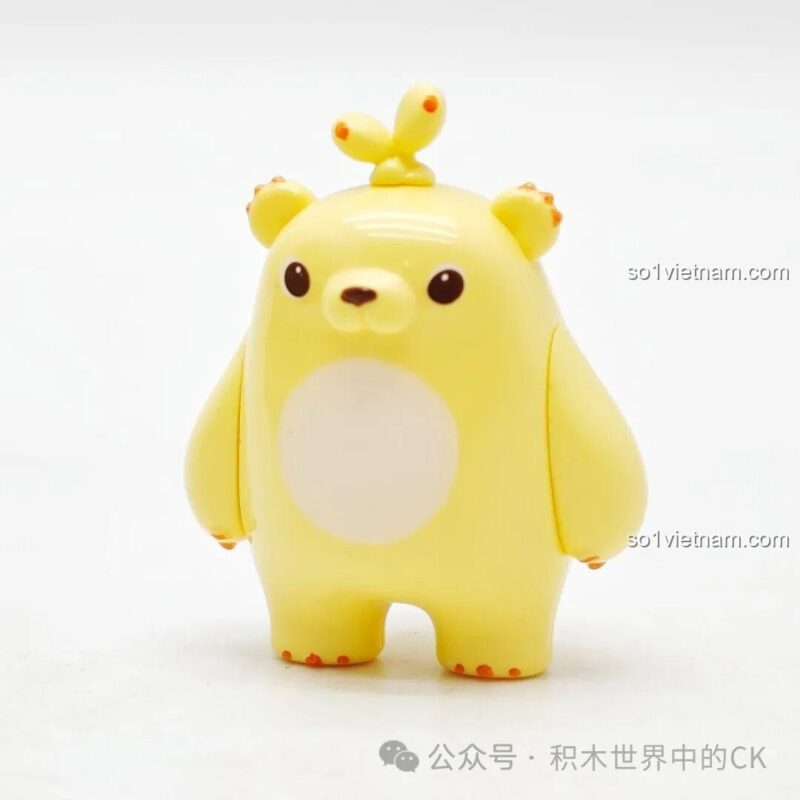 Minifigure Gấu mầm dễ thương trong bộ đồ chơi mô hình 663014, đồ chơi lắp ghép Ngôi nhà chim hoa cho bé gái 6 tuổi.