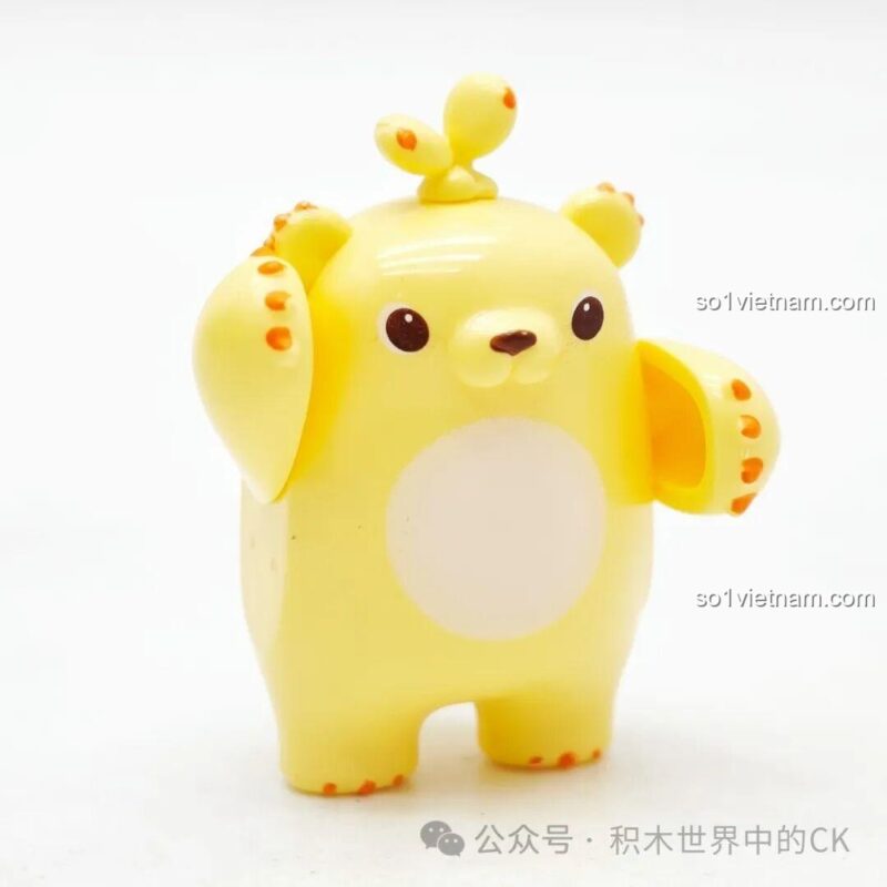Minifigure Gấu mầm dễ thương từ bộ xếp hình Lễ hội âm nhạc rừng xanh ZHEGAO 663014, đồ chơi chất lượng cao.