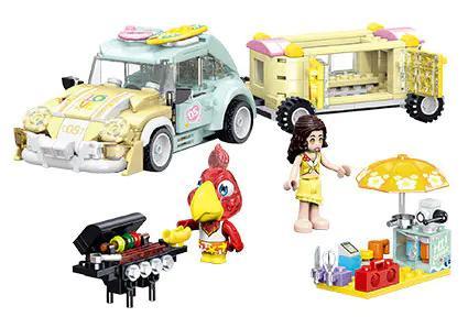 bộ đồ chơi Xe Cắm Trại Bãi Biển ZHEGAO 923013 cho bé gái 6 tuổi, giá tốt