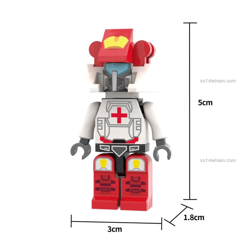 Đồ chơi lắp ráp ZHEGAO KB2008 robot Carbot y tế, kích thước 5cm, chi tiết cao, phù hợp bé trai 6 tuổi, sưu tầm độc đáo.