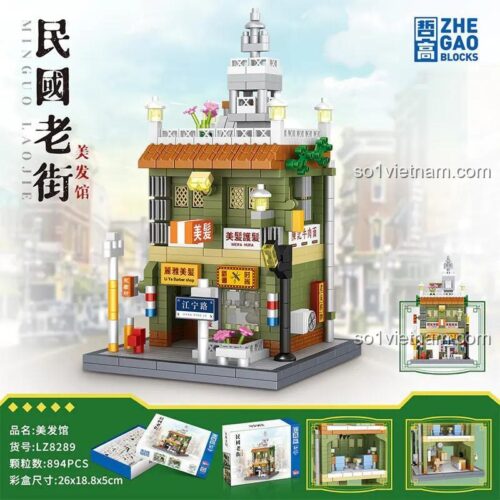 Mô hình Tiệm Cắt Tóc Dân Quốc LZ8289 ZHEGAO