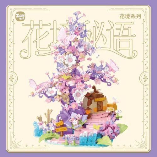 集域Zoin FT101 Hoa Kính Bí Mật Hoa Mô hình Cảnh quan Pastel Tím Hồng Xanh Lục Tươi Tắn Cho Bé Gái 6 Tuổi
