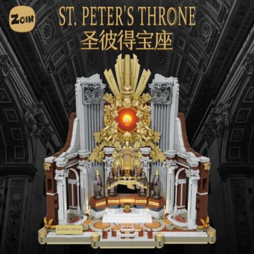 Bộ lắp ghép Ngai vàng Thánh Phêrô Zoin GK202, mô hình kiến trúc Vatican chi tiết dành cho con trai 14 tuổi, giá tốt.