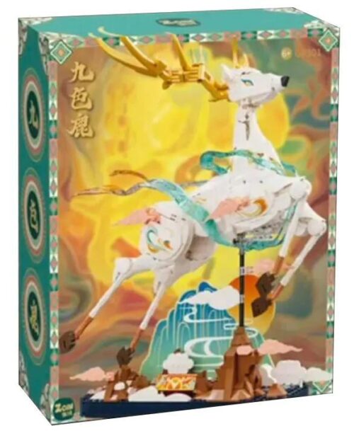 Hộp sản phẩm Zoin GK301 Cửu Sắc Lộc, bộ lắp ghép đồ chơi mô hình, đồ chơi giáo dục cho bé 6 tuổi