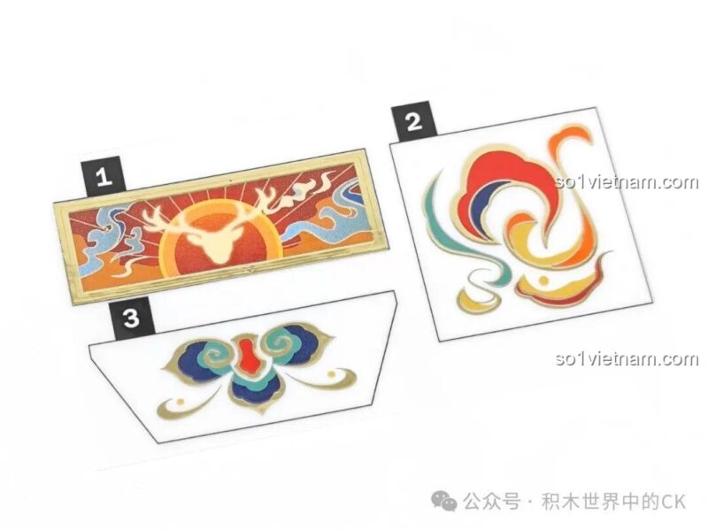 Chi tiết đầu mô hình Cửu Sắc Lộc Zoin GK301, bộ xếp hình đồ chơi sáng tạo cho bé 6 tuổi