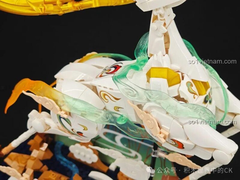 Chi tiết nền mô hình Cửu Sắc Lộc Zoin GK301, bộ khối lắp ghép đồ chơi phát triển trí tuệ cho bé 6 tuổi