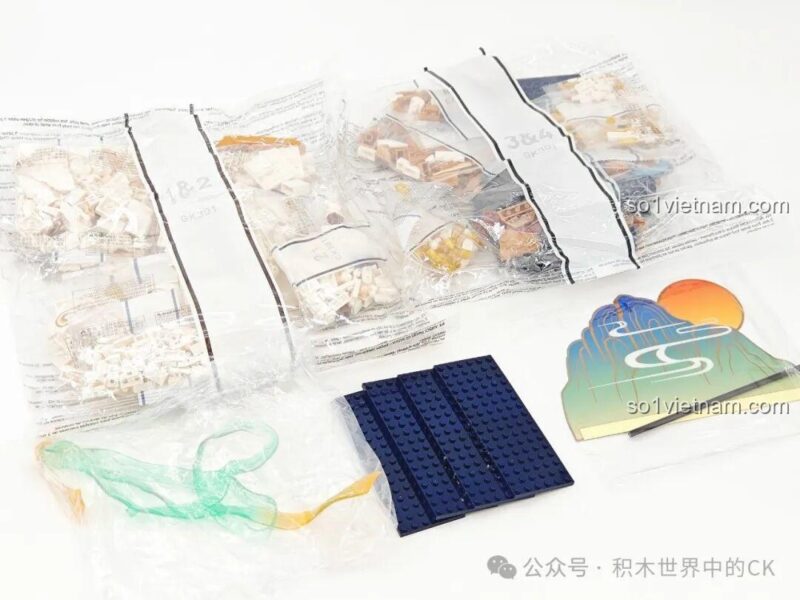 Chi tiết thân mô hình Cửu Sắc Lộc Zoin GK301, bộ khối lắp ghép đồ chơi phát triển trí tuệ cho bé 6 tuổi