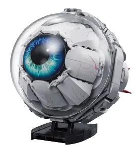 Mô hình mắt nhãn cầu sáng tạo Zoin GK104, bộ lắp ghép Cyberpunk, đồ chơi mô hình mắt người độc đáo, chi tiết tinh xảo, màu trắng xanh xám, độ tuổi 14+