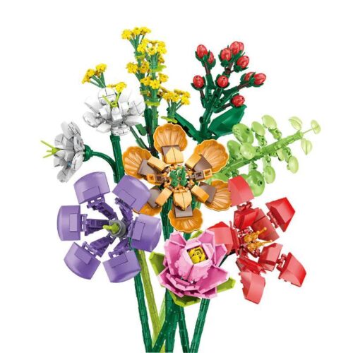 bộ lắp ghép Hoa Bó Zuanma 087A sắc hoa rực rỡ cho con gái 6 tuổi giá tốt
